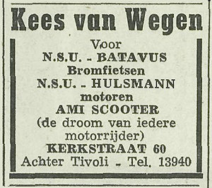 Hulsmann advertentie Utrechts Nieuwsblad 19-02-1955