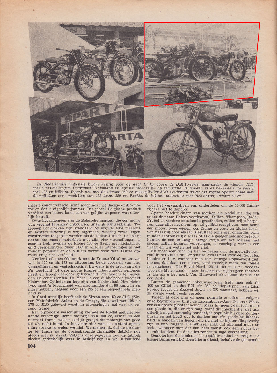Verslag Salon Brussel 1952 - Weekblad Motor nr. 5 1952