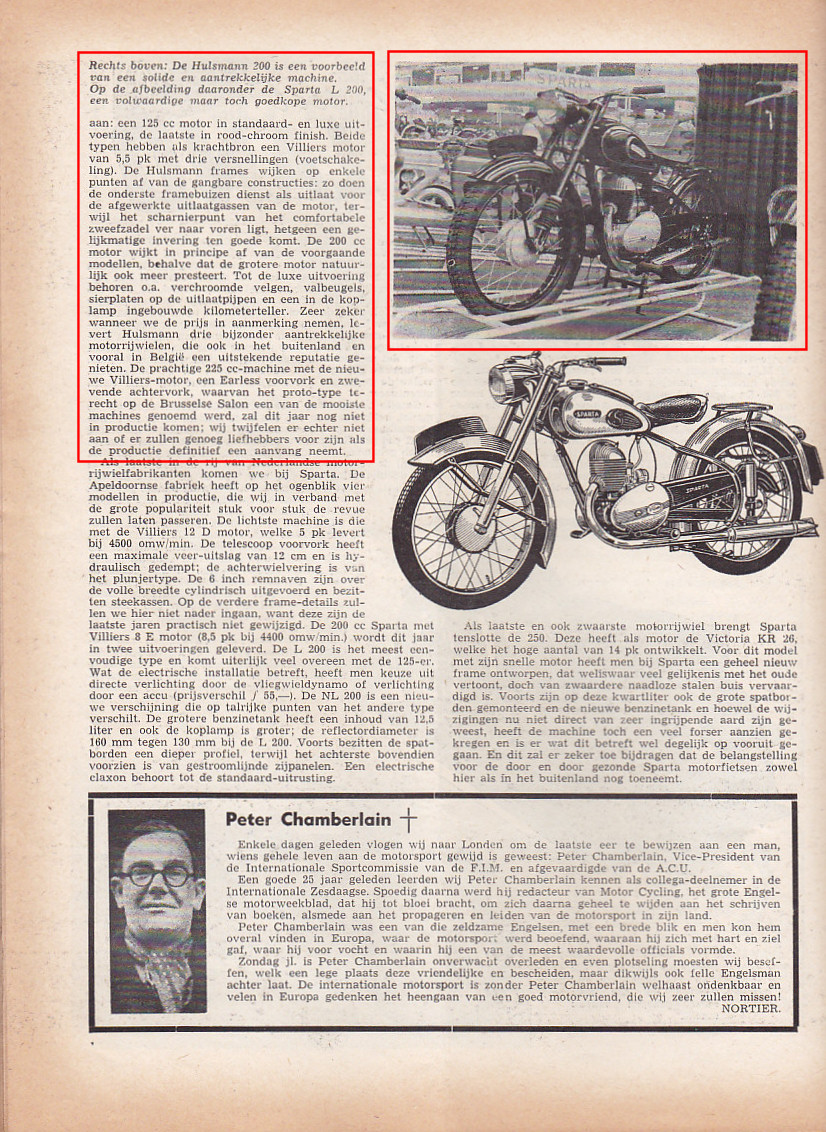 Papieren Rai 1954 - Weekblad Motor nr. 13 1954