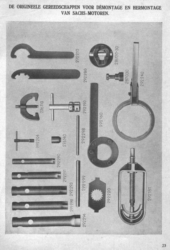 Onderhoudsboekje Sachs 74cc 1932