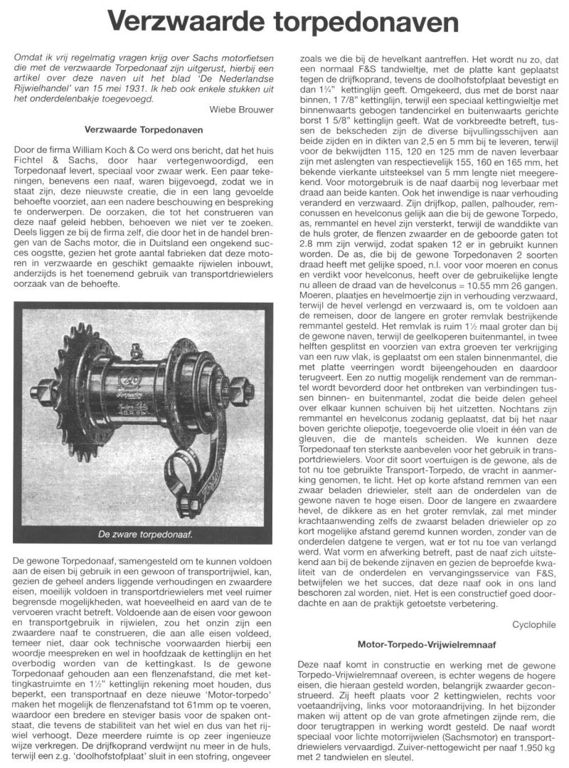 Informatie over Torpedo naven