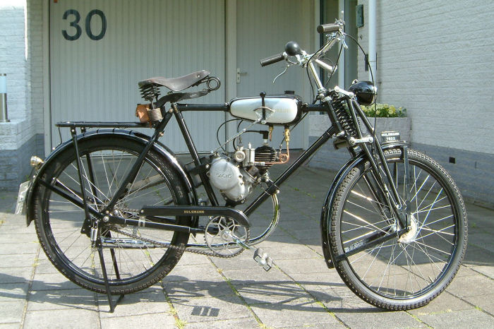 Hulsmann rijwiel met 74cc hulpmotor - 1932