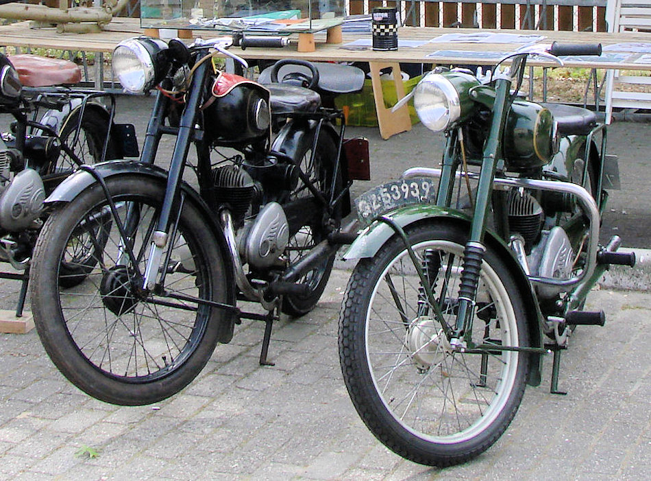 Hulsmann 125cc 1950 met kogellagervork