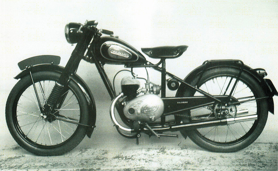 Hulsmann 125cc 1950 met glijbussen-voorvork