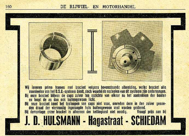 Advertentie Hulsmann patent bracket
