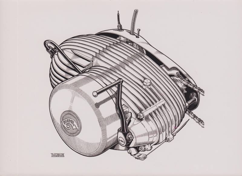 Imme R100 engine - left side