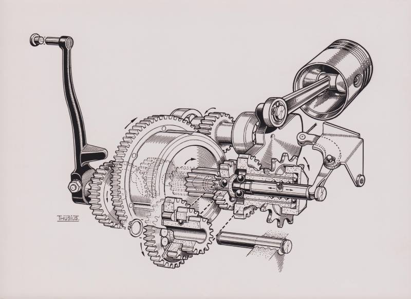 Imme R100 engine - internals