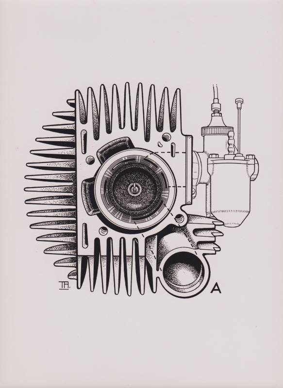 Imme R100 engine - look into the cilinder