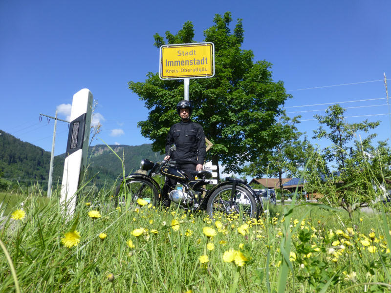 Motorpaul met Imme in Immenstadt im Allgäu