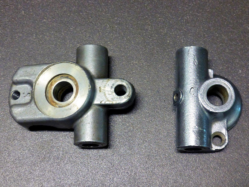 Imme aluminum parts before and after refurbishement