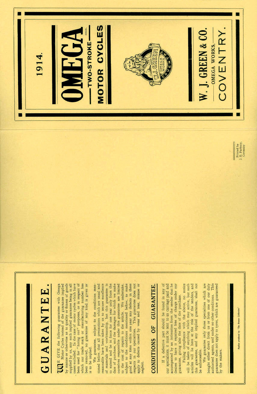 Omega Catalog 1914