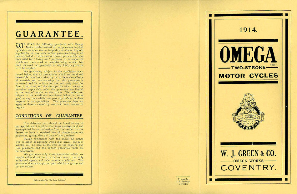 Omega Catalog 1914