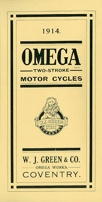 Front of the Omega catalogue of 1914