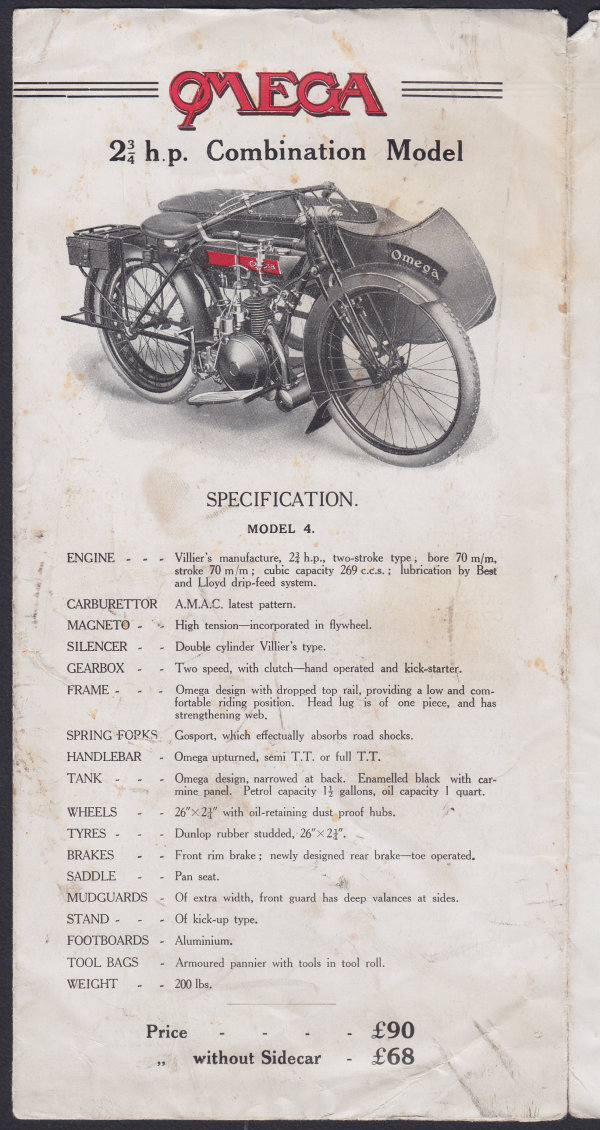 Omega Catalog 1921