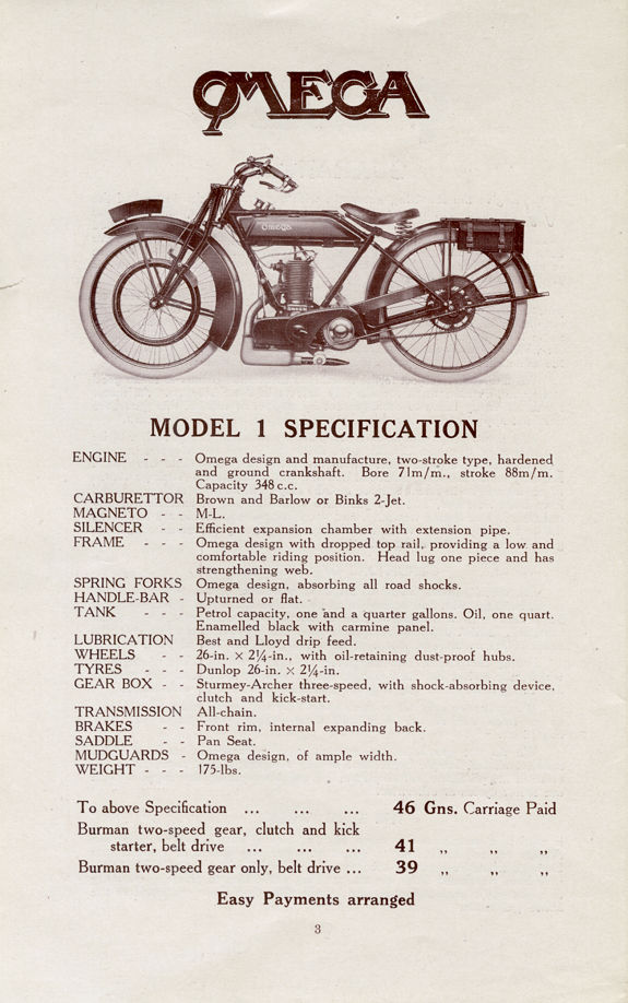 Omega Catalog 1924