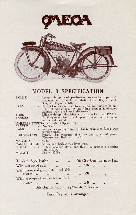 Omega Catalog 1924