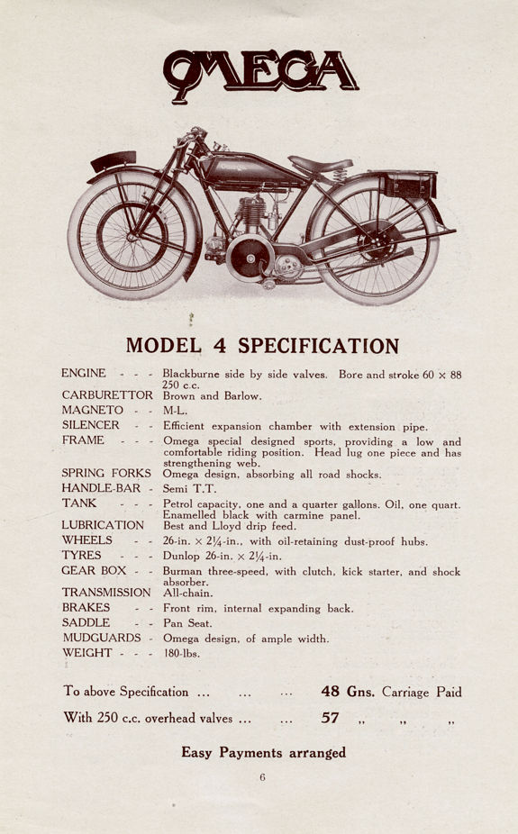 Omega Catalog 1924