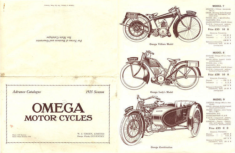 Omega Catalog 1925