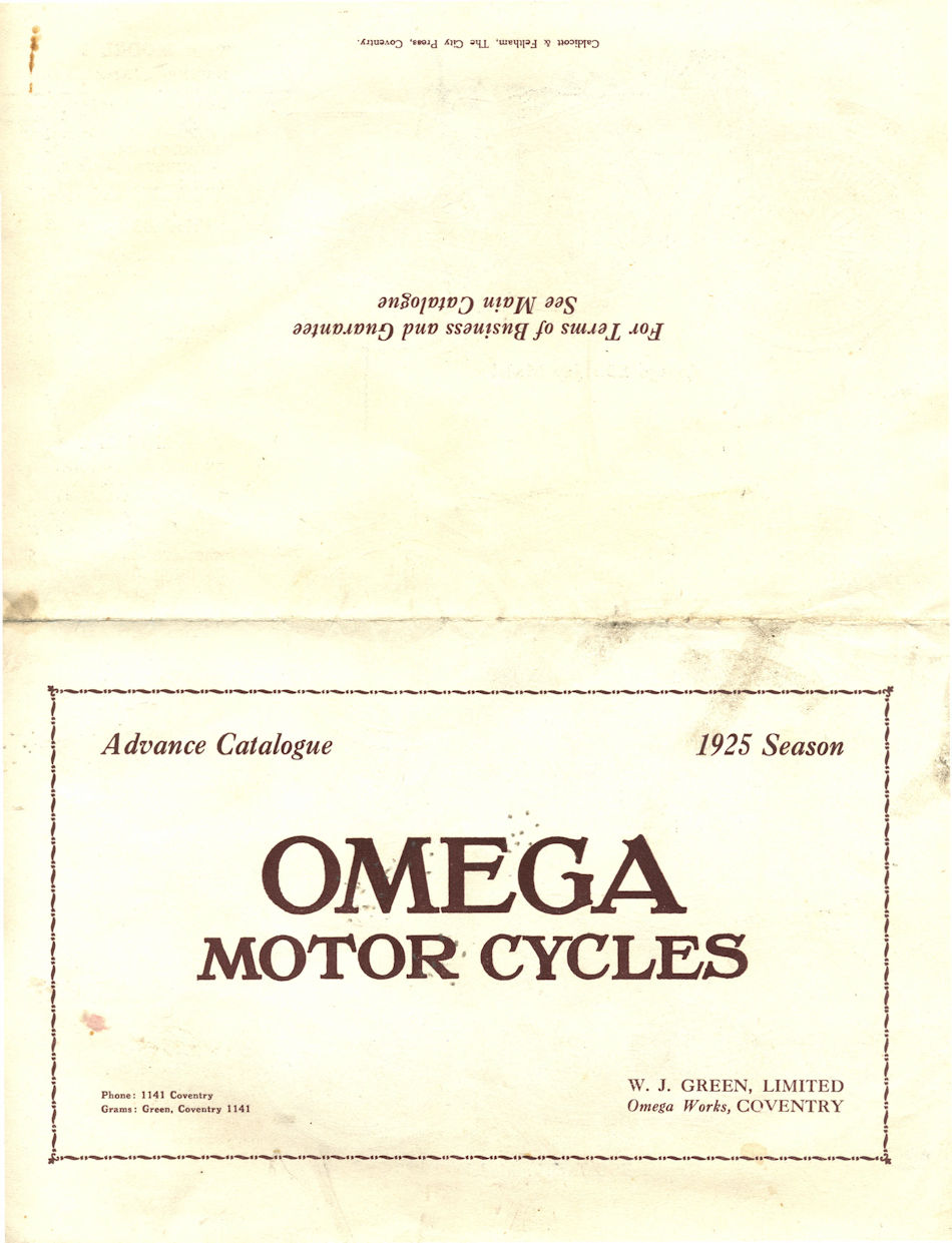 Omega Catalog 1925