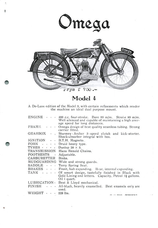 Omega Catalog 1926