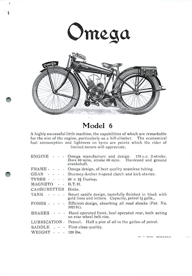 Omega Catalog 1926