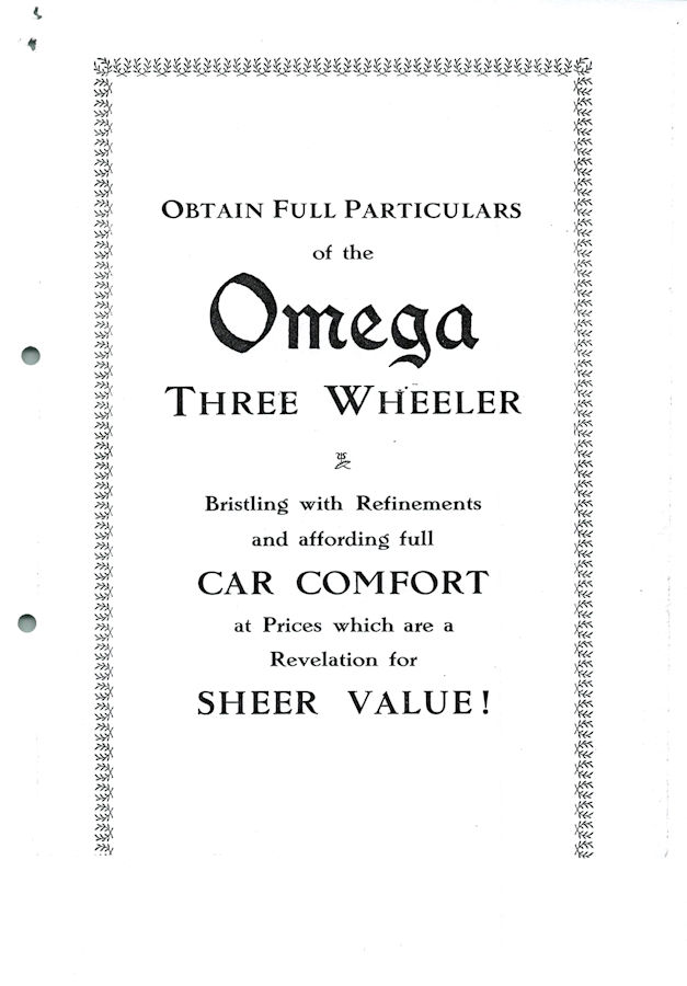 Omega Catalog 1926