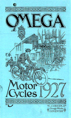 Front of the Omega catalogue of 1927