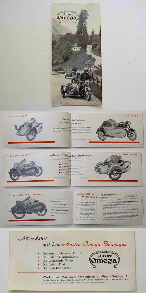 Austro-Omega sidecar brochure