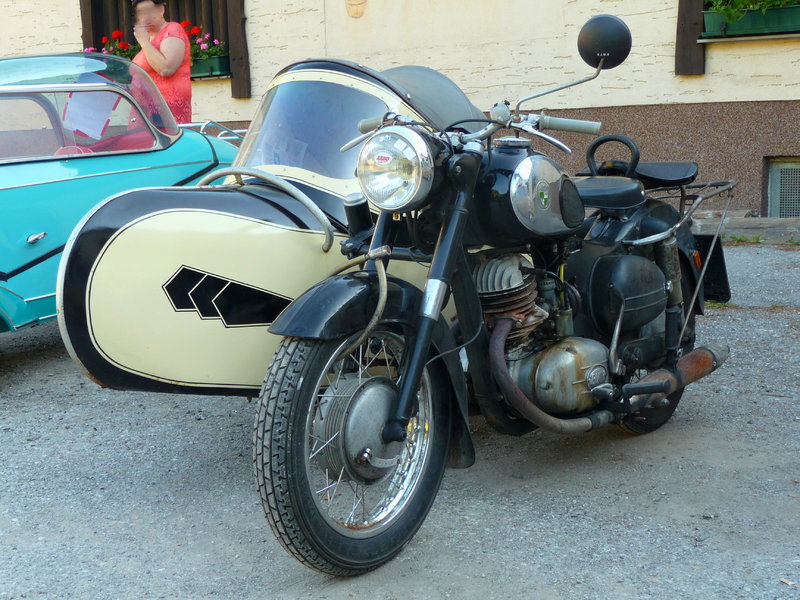 Puch 250 TF with Austro-Omega sidecar