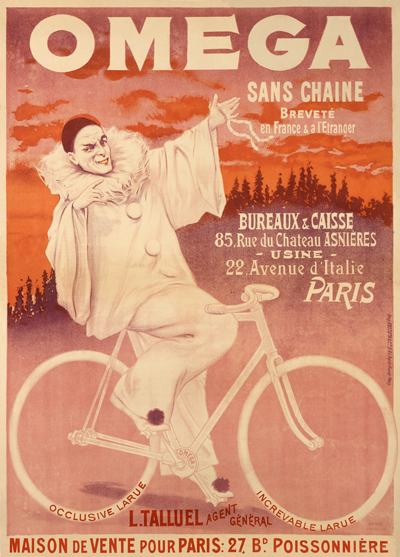 Omega chainless bicycle - France 1898