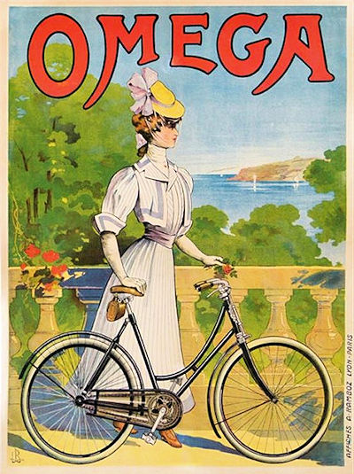 Omega MLF bicycle poster