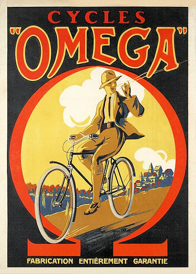 Omega MLF bicycle poster