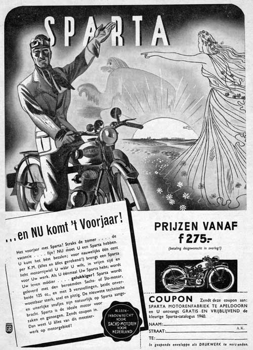 Sparta advertentie maart 1940