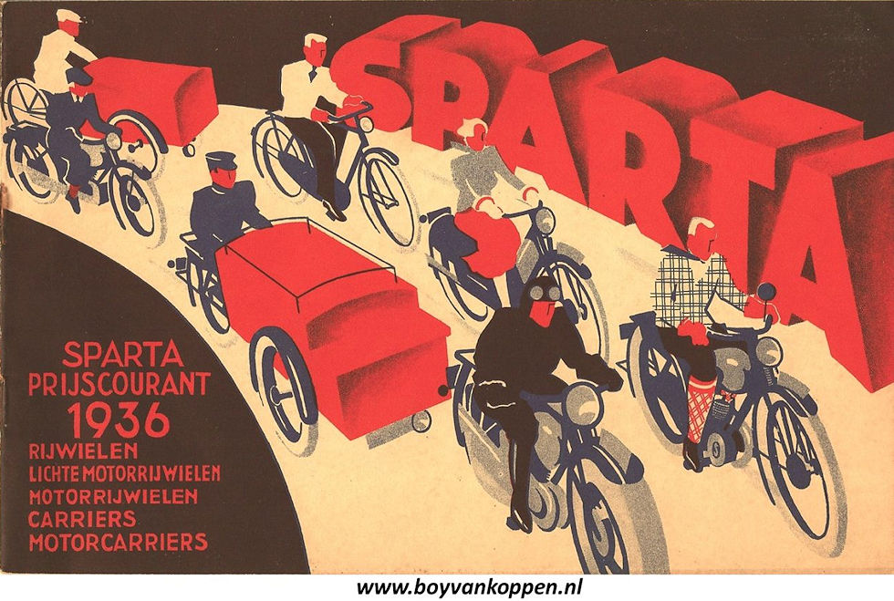 Sparta motorfietsen folder 1936
