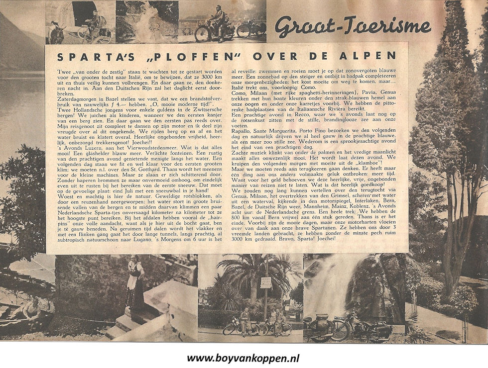 Sparta motorfietsen folder 1937