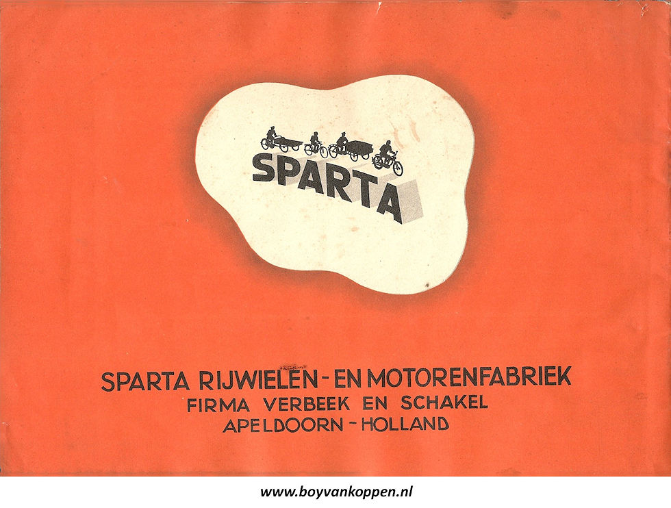 Sparta motorfietsen folder 1937