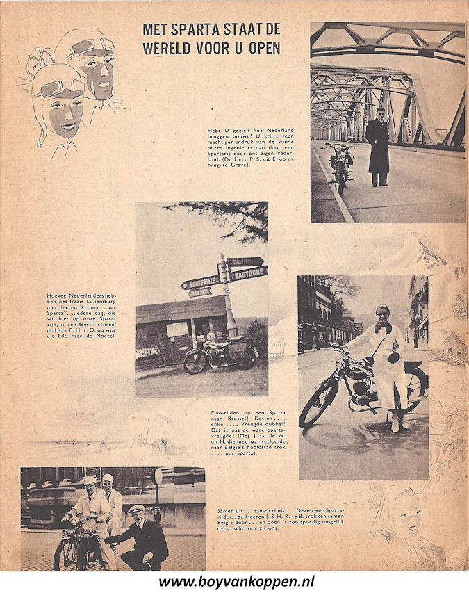 Sparta motorfietsen folder 1940