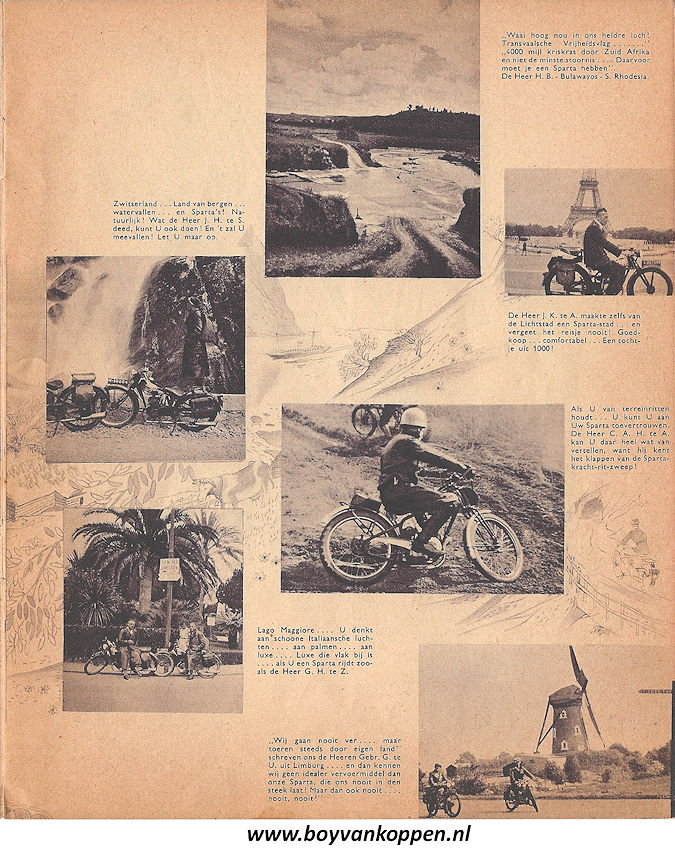 Sparta motorfietsen folder 1940