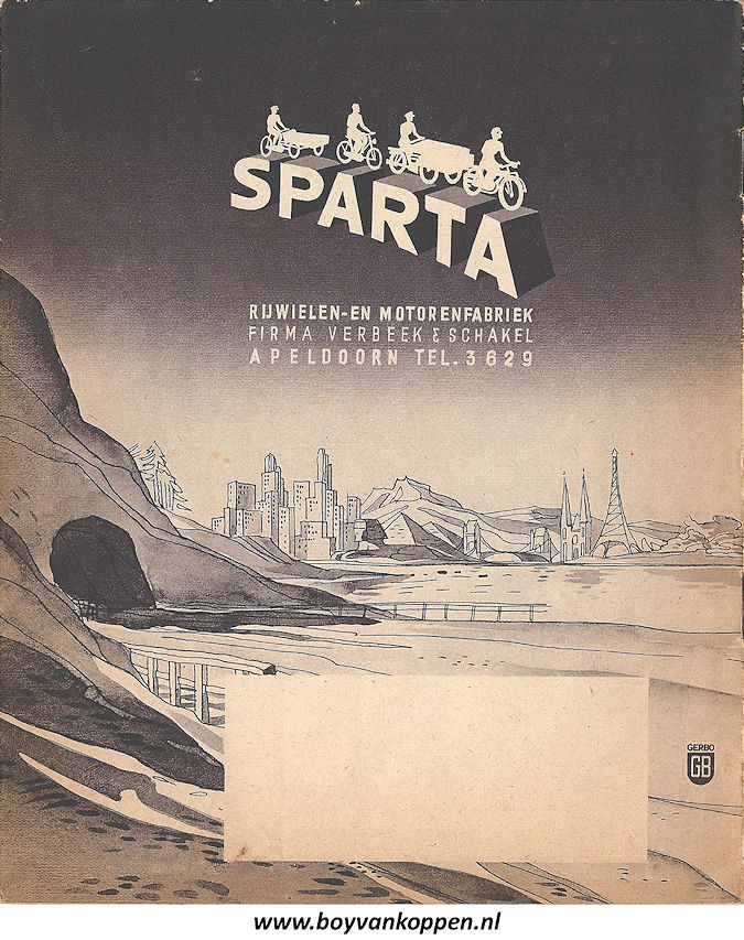 Sparta motorfietsen folder 1940