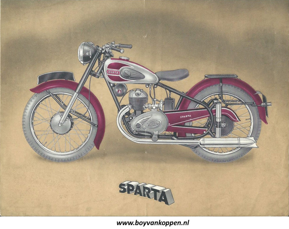 Sparta motorfietsen folder 1951