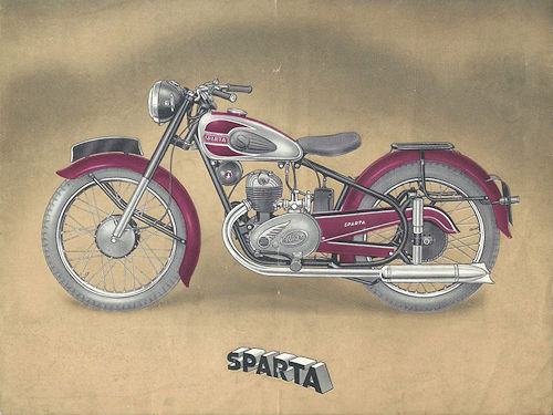 Sparta motorfietsen folder 1951