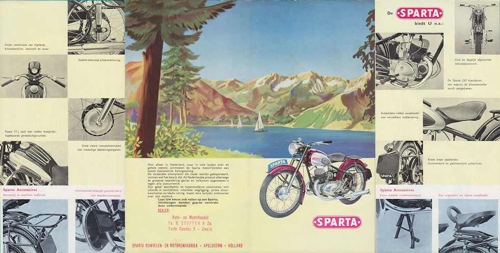 Sparta motorfietsen folder 1955