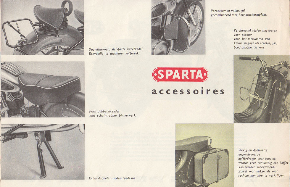 Sparta motorfietsen folder 1954