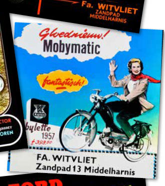 Folder voor Kaptein Mobylette van de firma Witvliet