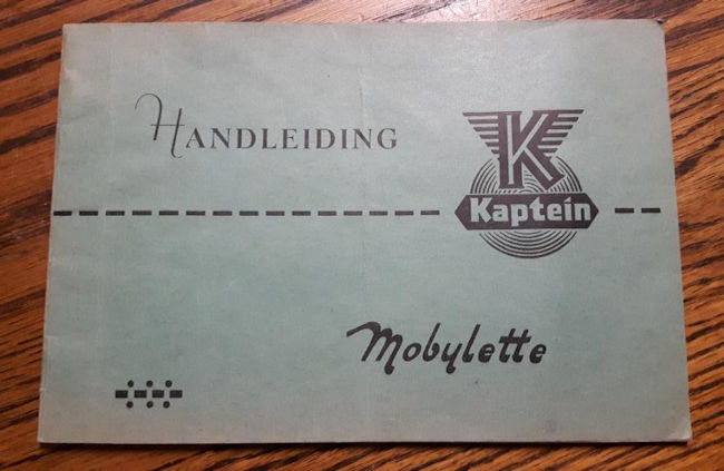 Kaptein Mobylette handleiding 1963