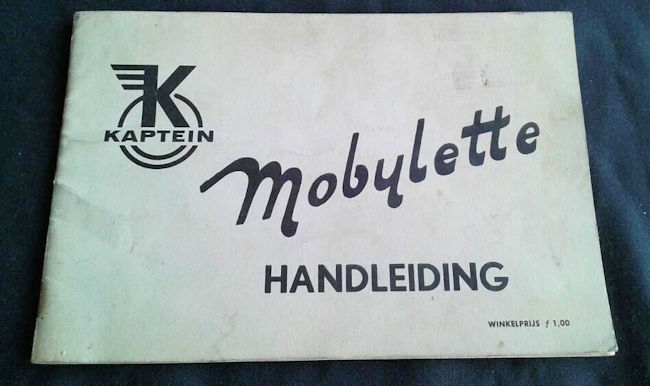 Kaptein Mobylette handleiding 1966