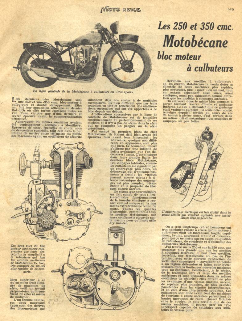 Test Moto Revue 1931, deel 1