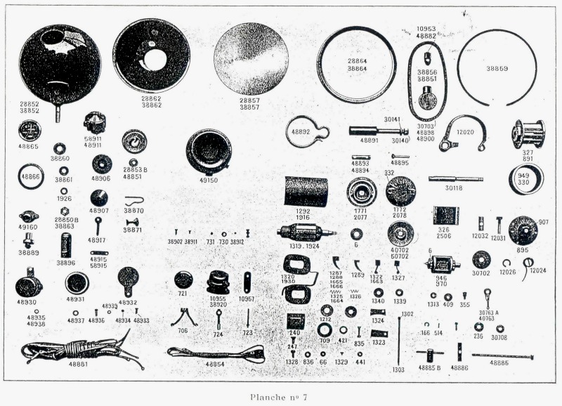 Foto 7 uit het onderdelenboek 1931 Motobécane B-serie
